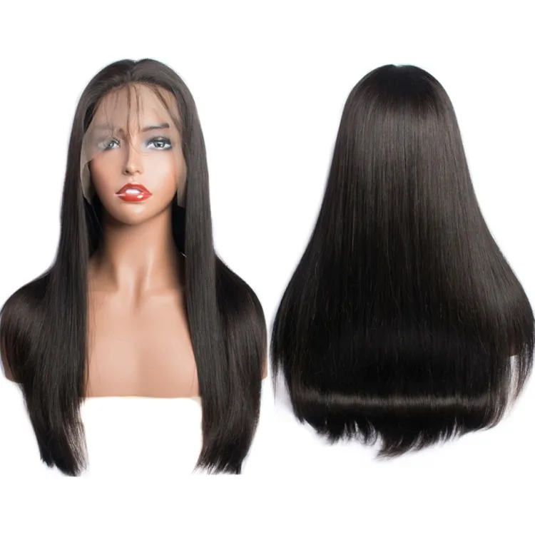 

Wholesale Price 10A Virgin Hair Wigs Peruvian Hair Full Lace Wig Straight Human Lace Wig