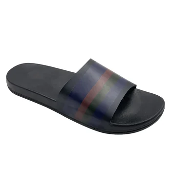 High Quality Black Summer Beach Men Plastic Slides Slippers Eva Pvc Slides Sandals - Buy Pvc 