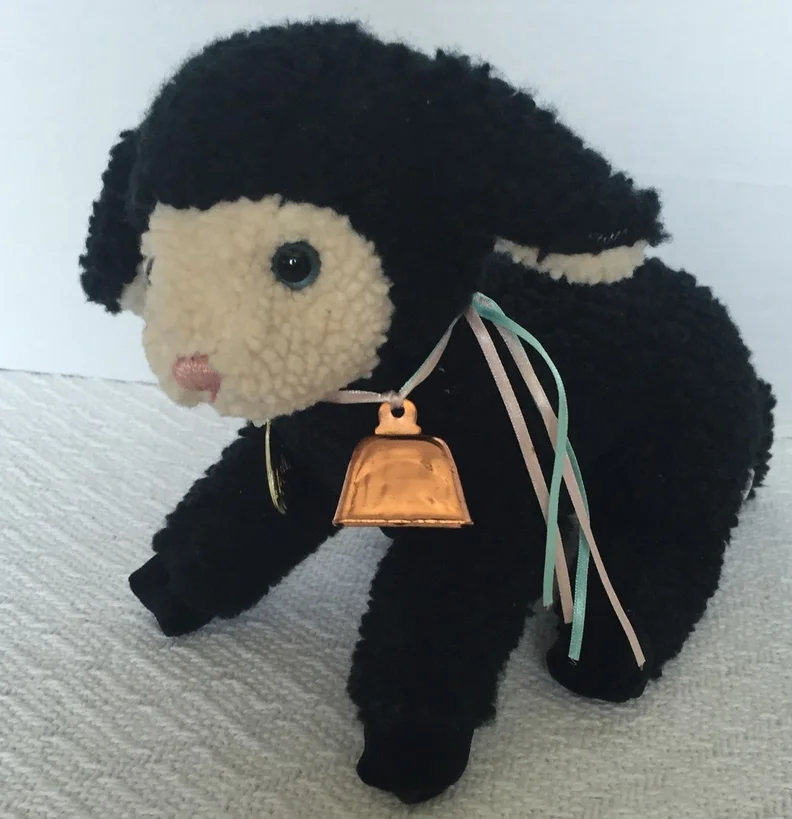 stuffed black sheep