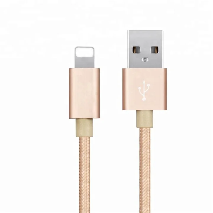 

For Iphone Cable Charger High Quality Usb Data Line 2.1A Fast Charging Braided Cable For Apple Charging Chord For Iphone Charger