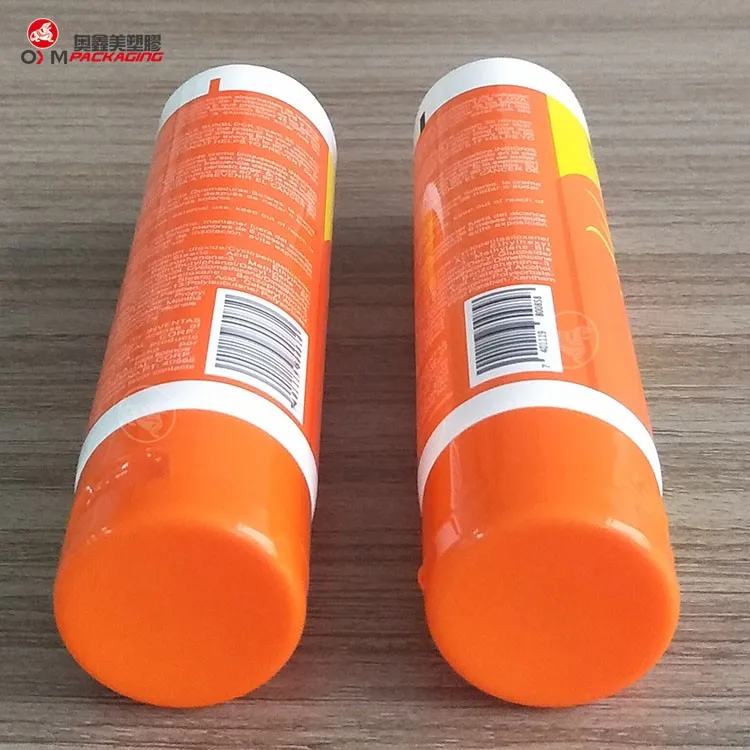 Plastic Squeeze Tube Food Grade Manufacture Sunscreen Tube,Packaging