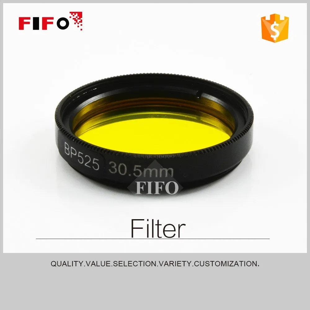 2015 new 30.5mm bandpass 525nm 0.525 um camera bandpass filters FIFO-BP525(M30.5x0.5)