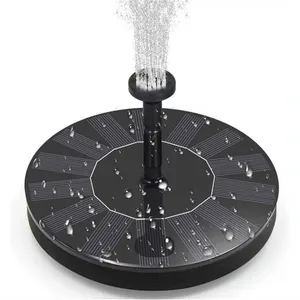 Image of Lotus Leaf Solar Powered Pump Pool Water Fountain floating garden lawn solar fountain solar garden fountain
