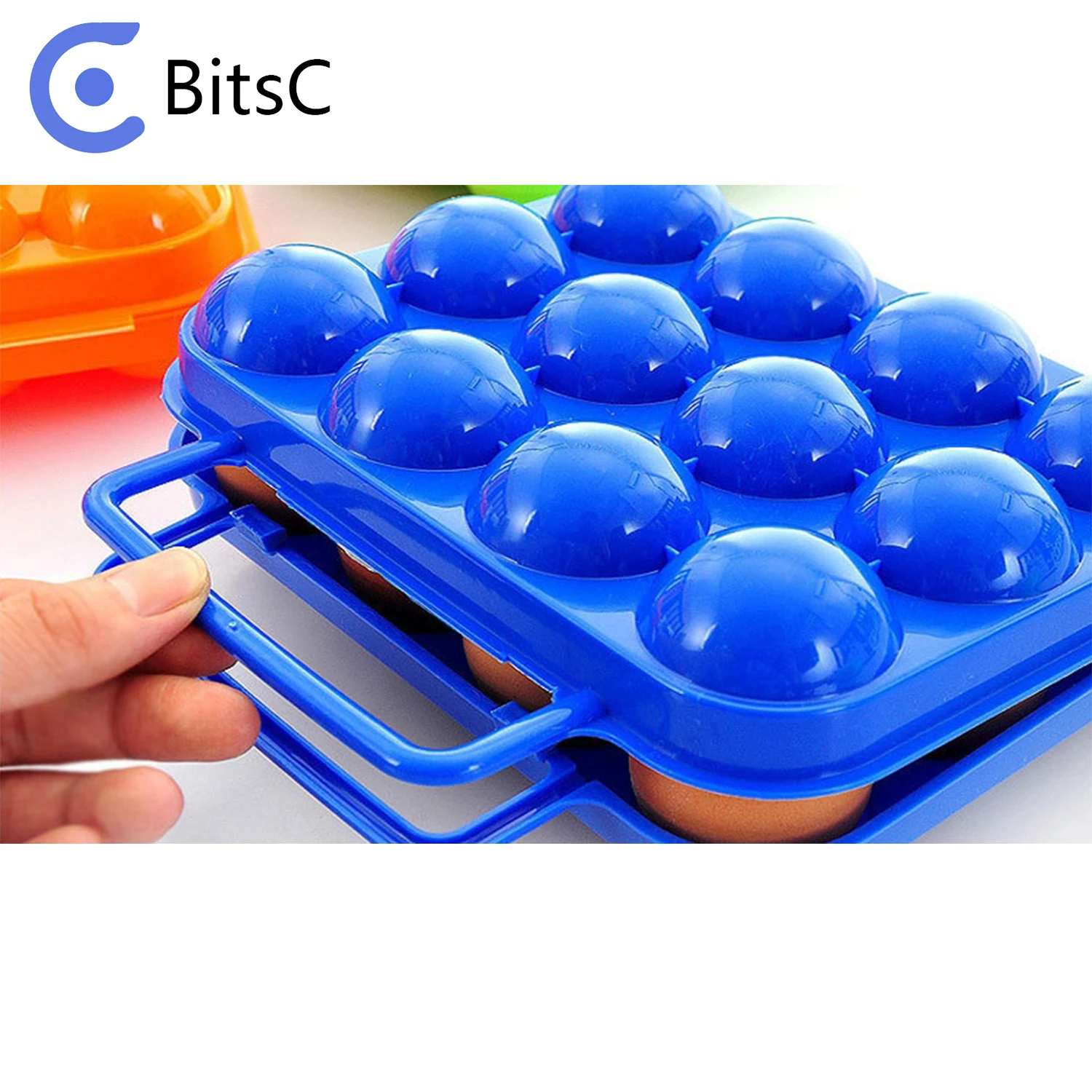 Eggs Carrier Box,Camping Hiking Folding Plastic Egg Case Container