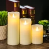 Moving Flame Wick Led Candle With Timer