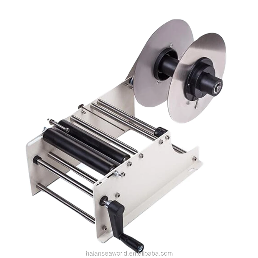 Easy To Use Handheld Hand Held Manual Round Bottle Labeling Machine For