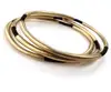 round thread wrapped bangle bracelet set