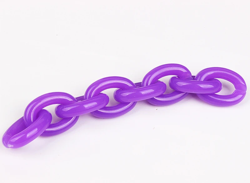 China Supplier Wholesale Colored Plastic Necklace Chain For Jewelry