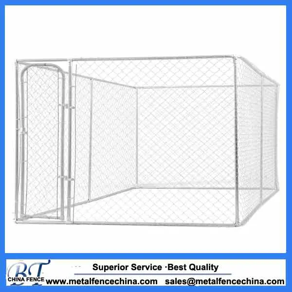 Large Custom Chain Link Metal Dog Kennel Outdoor Pet House Dog Runs Cage