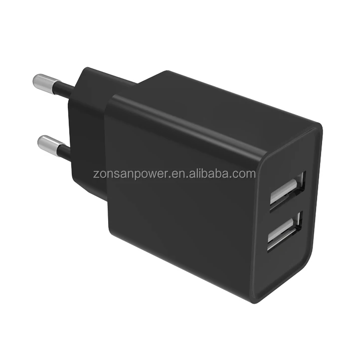
Factory OEM Smart 2 Port Home Wall Fast Charging 2A 3.1A 4.8A Mobile Phone Dual USB Charger 