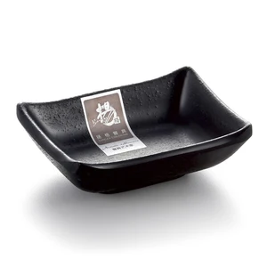 Image of Plates for restaurants modern melamine chili sauce dish ,black melamine japanese soy sauce dish