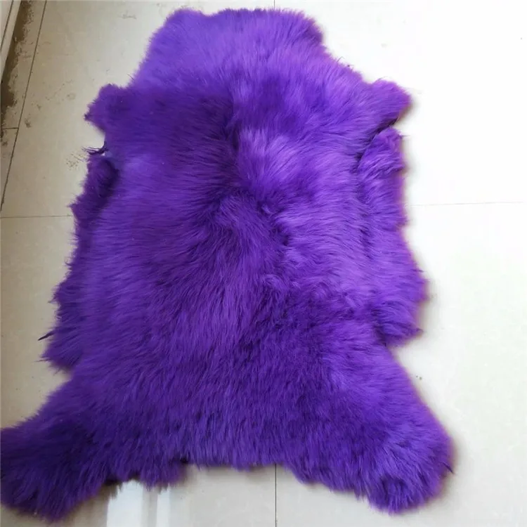 High Quality Purple Color Australian Custom Sheepskin Rugs Buy
