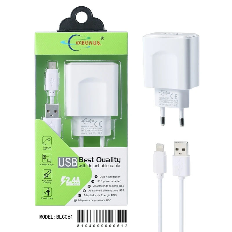 
2019 Wholesale Price 5V 2A Dual USB Fast Wall Charger Mobile Phone Charger 