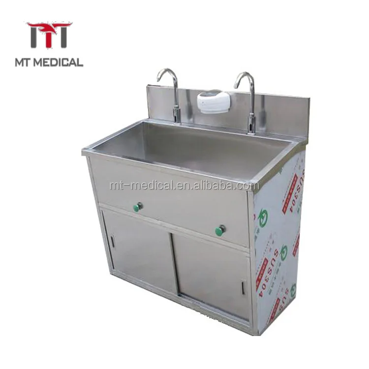 Knee Controller Surgical 304 Stainless Steel Sink In Lower board 2 Seaters