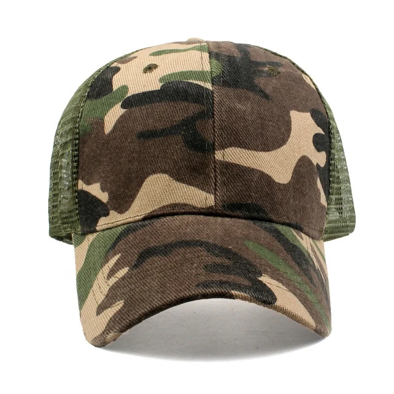 
High quality 6 panel wholesale custom blank tactical baseball military army camo cap 