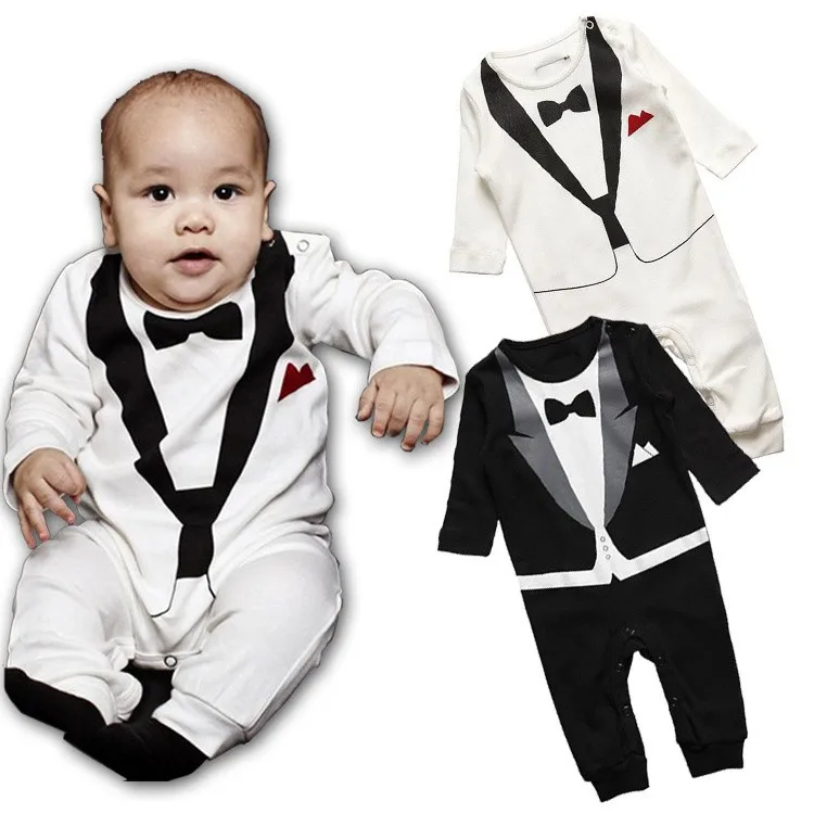 

Online Store Solid Color Infant Romper Jumpsuits For The Newborn, White black