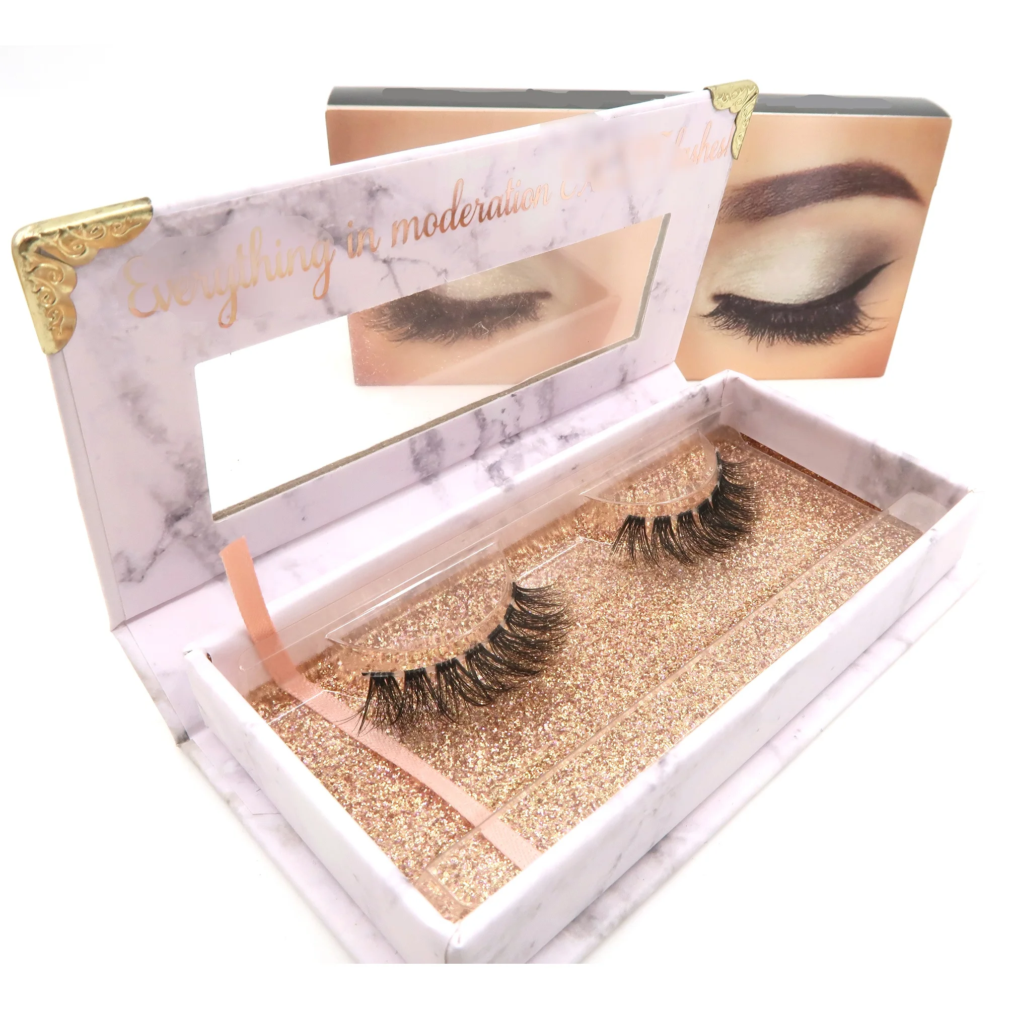 

Worldbeauty Natural long lasting 3d faux mink select false eye lashes