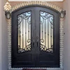 Best selling low price wrought iron double entry security doors NTED-092Y
