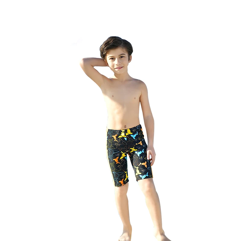 

Hot Sale Boys Swim Jammer Surfing Summer Sports Beach Swimwear, Black