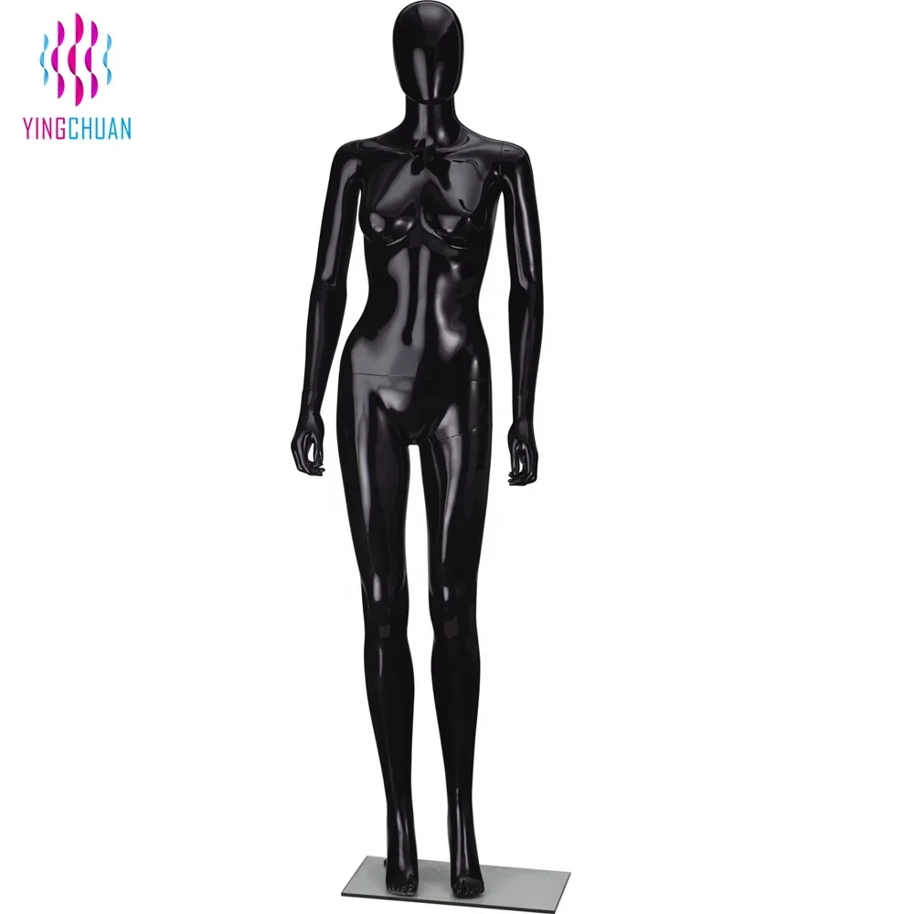 定制黑色塑料女人人体模特