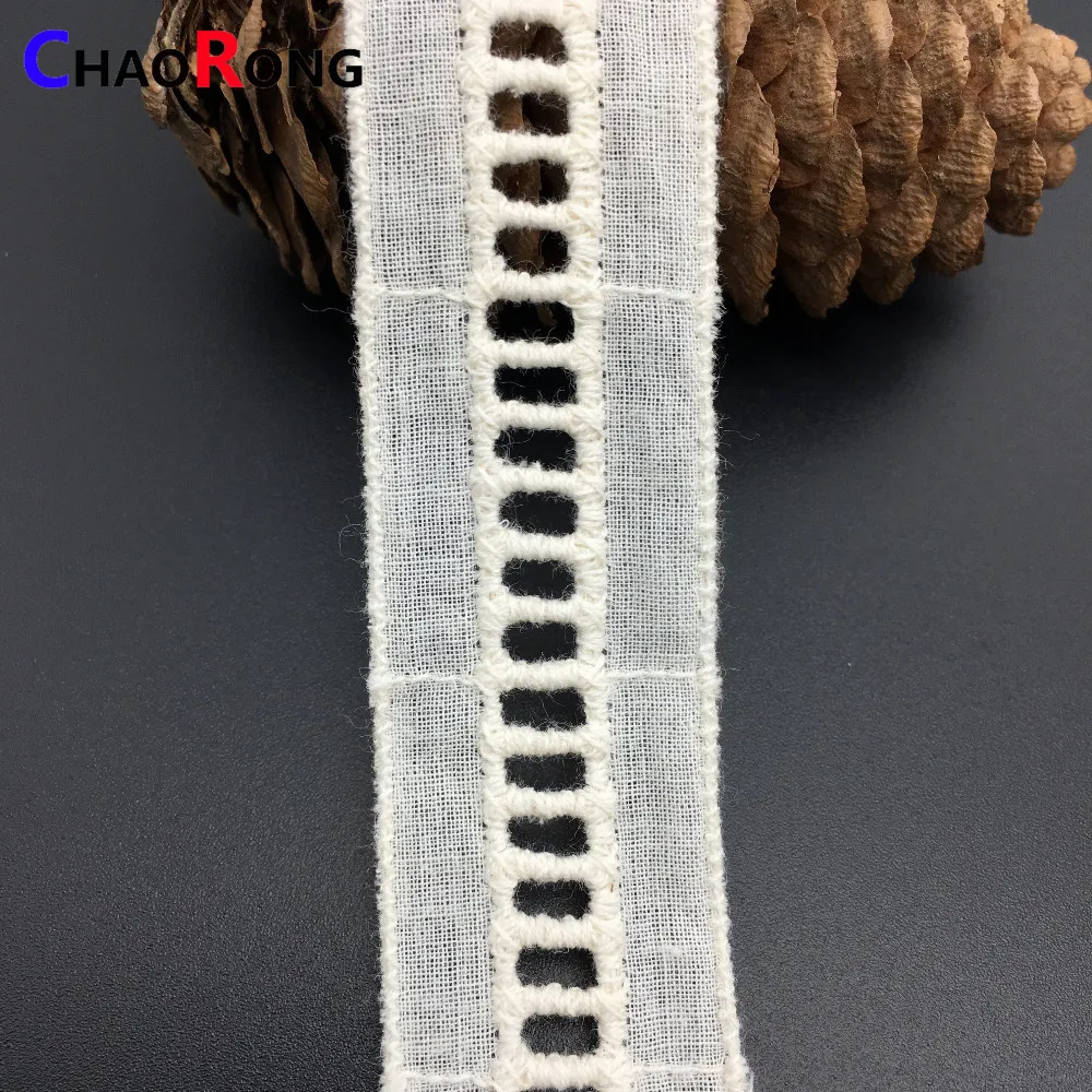 

CRT0082 cotton ladder 2.5cm embroidery lace trim