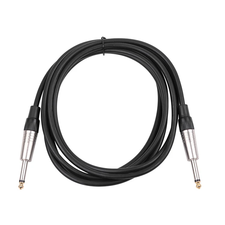 High Quality Durable 6.35mm Male To Male Guitar Cable Jack 1/4