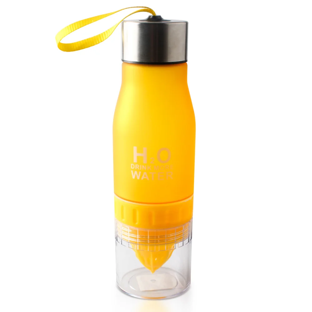 2019 Bpa Free H20 Tritan Fruit Water Bottle Infuser Lemon