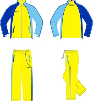 Fashion Blue And Yellow Tracksuit For Team - Buy Blue And Yellow ...