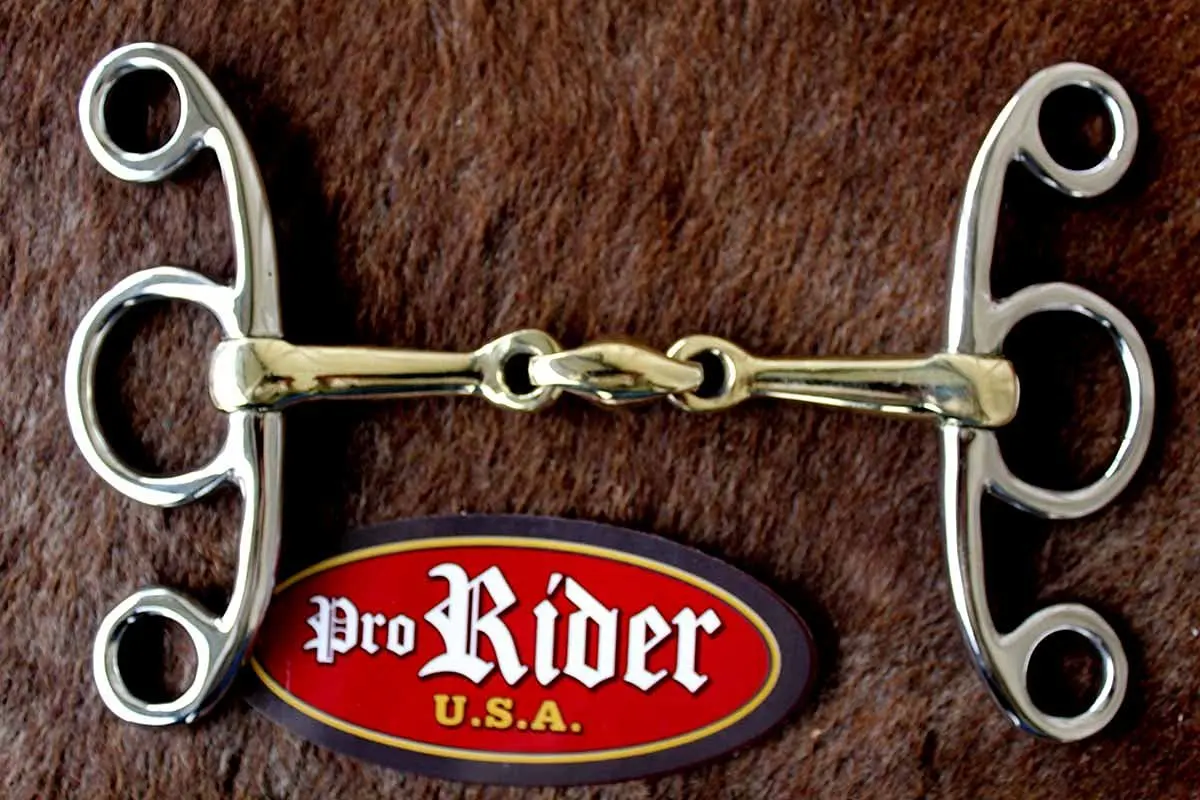Tackmaster SS German Copper Loose Ring Snaffle Mouth Oval Link Horse Bit 35193 