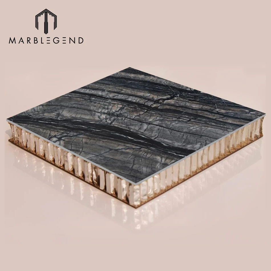 Wall Decorative Panel Kenya Black Marble Aluminum Composite