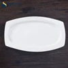 Custom Ceramic Dishes Food Serving Plate Super White Porcelain Banquet Tableware