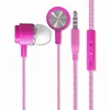 New 3.5mm Plug Line Control Headset Music Plastic Ear Buds Headsets with Built-in Microphone In-ear Wired Earphone