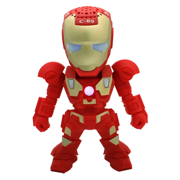 

C-89 Iron Man Toy Bluetooth Robot Speaker Mini Wireless super bass Speaker support TF card audio speakers