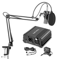 

BM800PLUS High sensitivity bm 800 omnidirectional podcast studio recording electret condenser microphone pc professional set