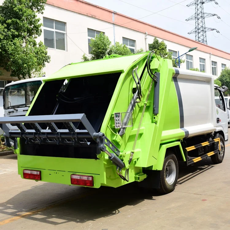 
Dongfeng 4*2 small rear loader compressed garbage truck 