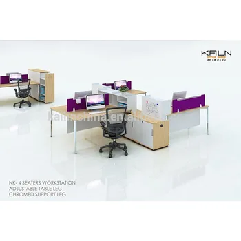 6 Person Size Call Center Workstation Office Partition Cluster