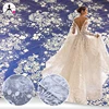 Wholesale New Design Wedding Dress Gown Vogue Pattern Sequin Embroidery French Bridal Lace Fabric