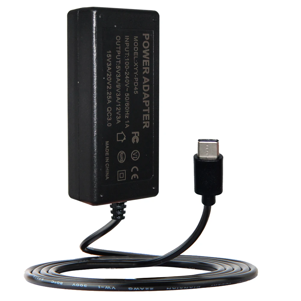 Desktop type c PD 65W laptop power adapter