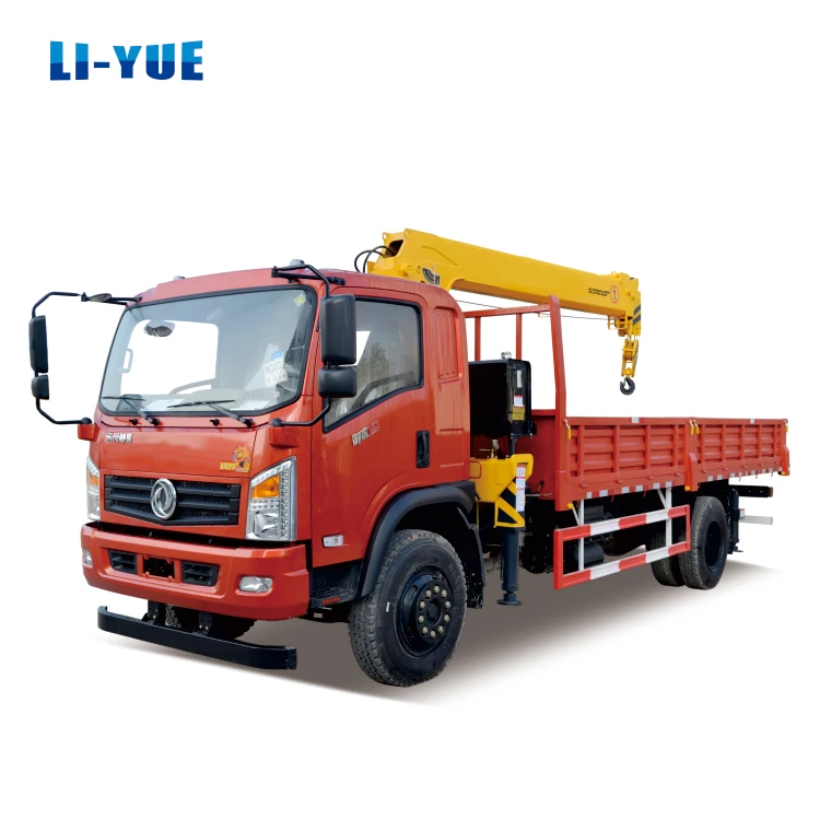 6 Ton Small Telescopic Boom Truck Forest Winch Hydra Cargo Crane Truck