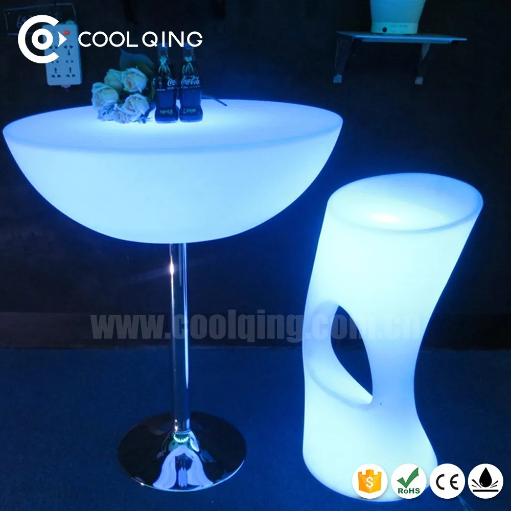 product modern magic color changing plastic led furniture bar chair and tables for night club party and event furniture sets-10