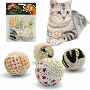 Image of Cat Interactive Balls Toys Cat Toys Play Chewing Rattle Scratch Catch Pet Kitten Cat Exrecise Toy Balls