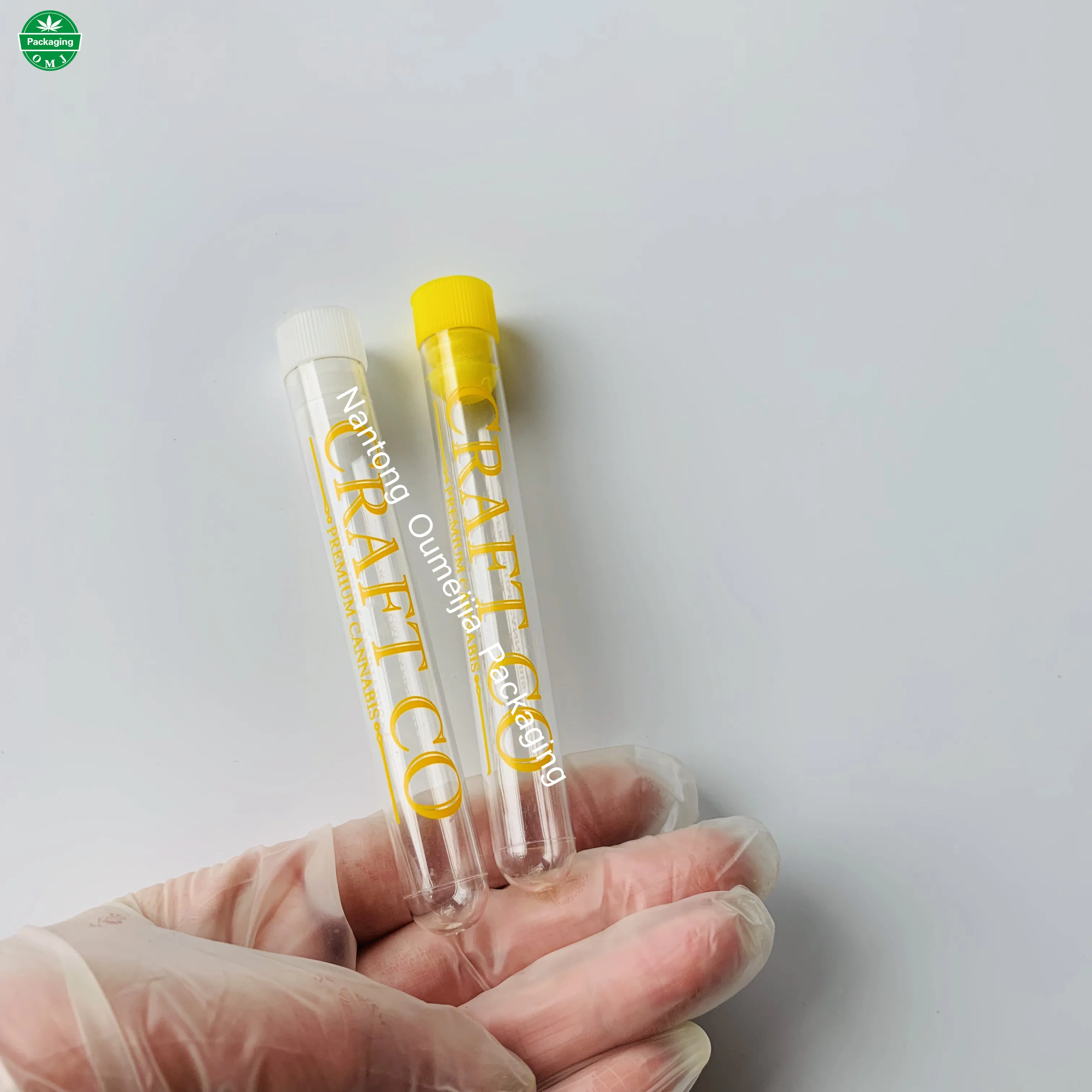 3ml 5ml 10ml Round Bottom Small Plastic Test Tube Preroll Joint Tubes