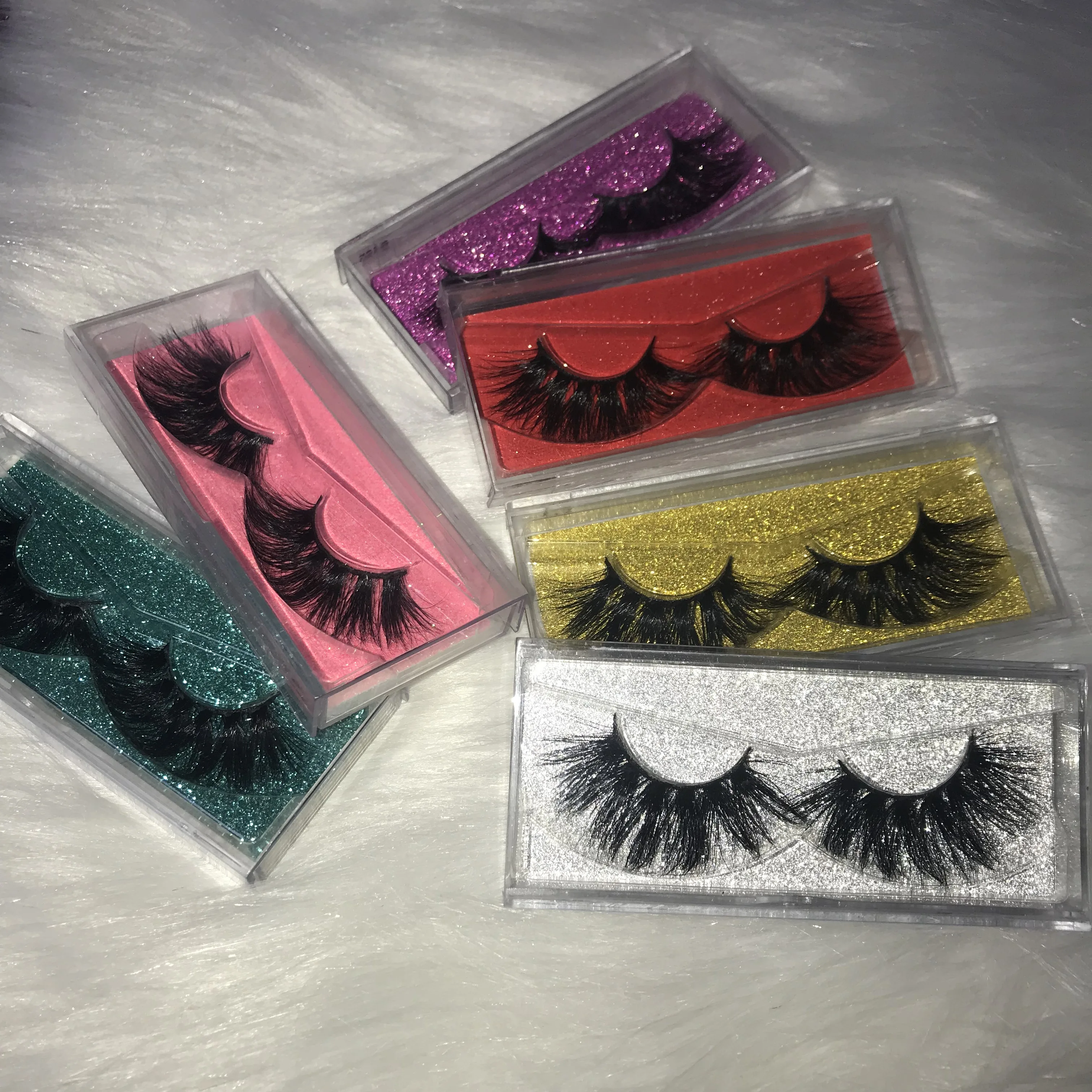 

25mm eyelashes free shipping mink eyelash 5d custom lash box
