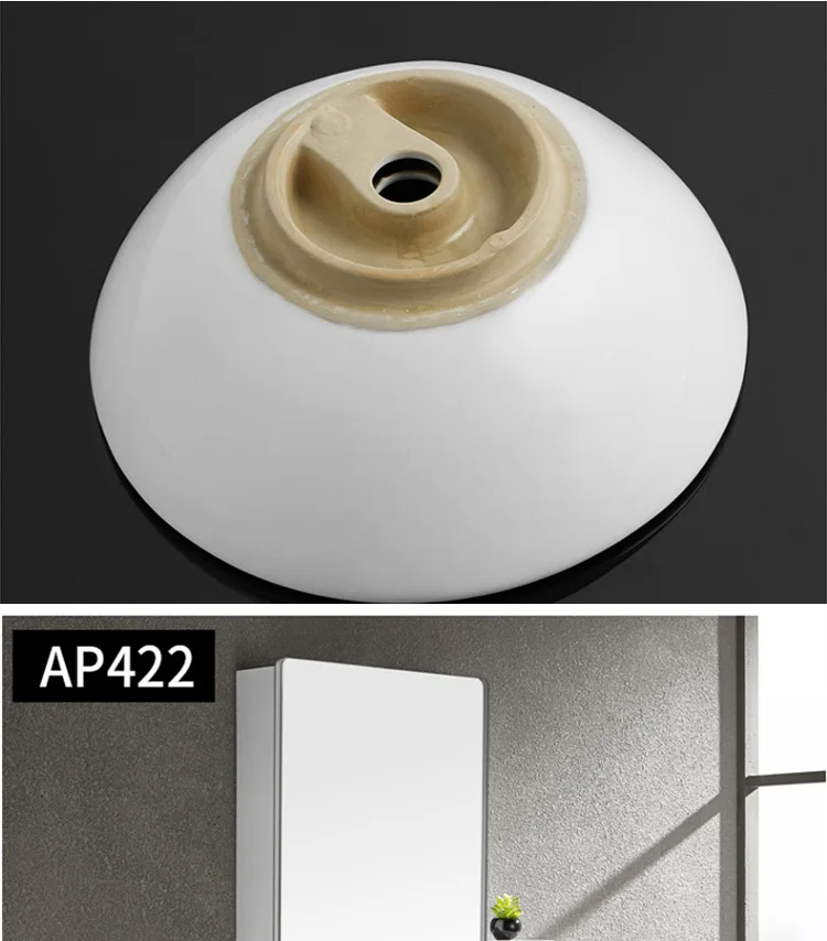 ARROW brand Hot Sale square shape upper counter high glossy glazed bathroom sink wash ceramic basin