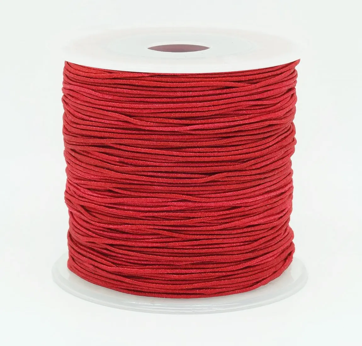 Buy RED 0.8mm Nylon Coated Round Elastic Cord Stretch Beading Mala ...