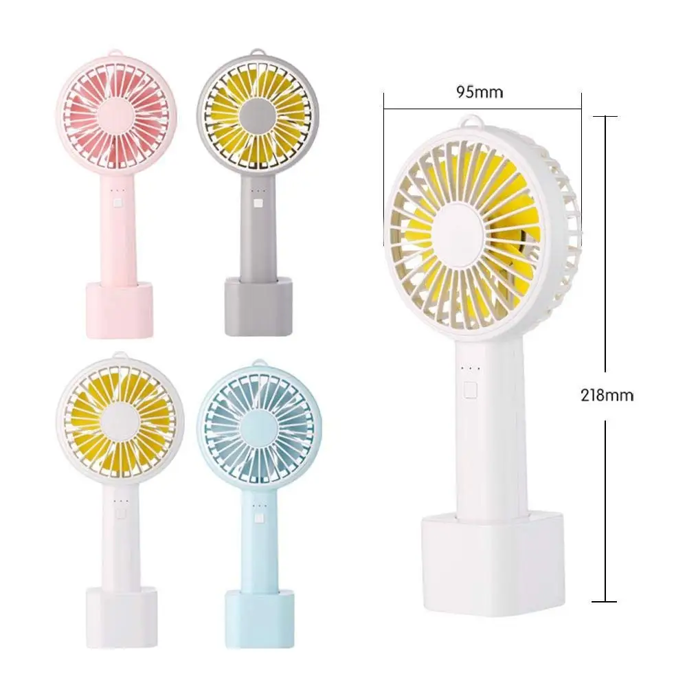 KOBWA Mini Handheld Fan, Portable Handheld Fan with USB Rechargeable Battery for Home, Travel, Bedroom and Office