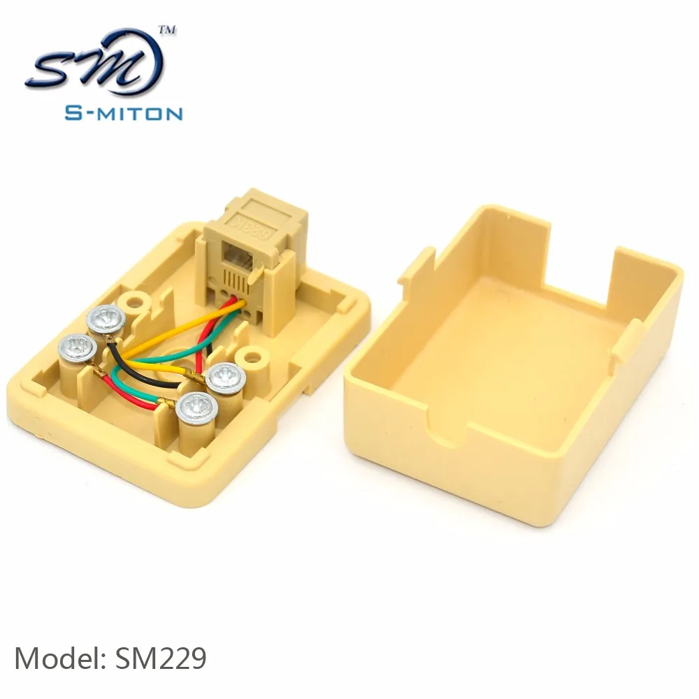 Rj11 Telephone Rosette Box 1 Port Wall Mounted Box Buy Wall Mounted