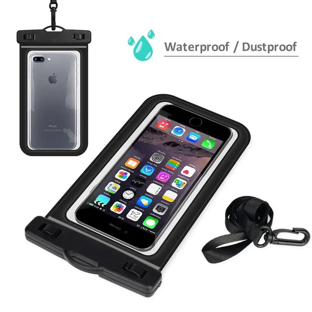 Fashion Outdoor TPU Touch Screen floating waterproof bag for iphone X iphone 8