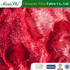 long hairy velvet plush velvet brushed rose pattern for topcoat
