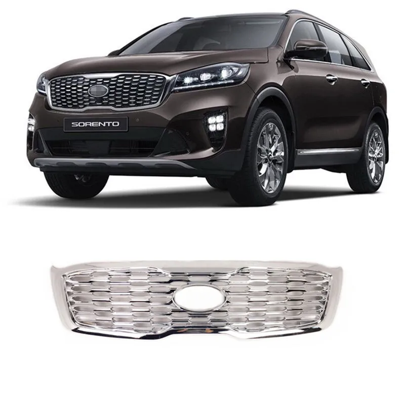 
ABS exterior body kits chrome car accessory ,front grille FIT for kia Sorento 2018 